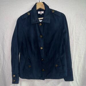 Northern Reflections Navy Button Front Jacket | Women’s Small